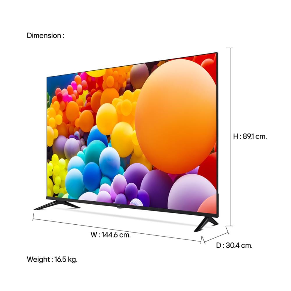 ทีวีแอลอีดี 65 นิ้ว LG (4K, LED, SMART TV) 65UT7350PSB.ATMQ