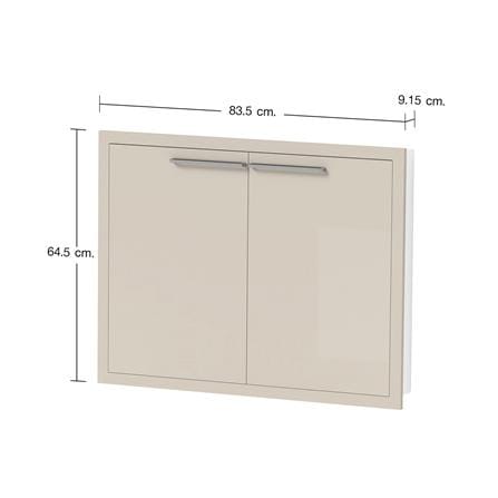 บานซิงค์คู่ CABIN HARIS 84x65 ซม. สีเบจ_6