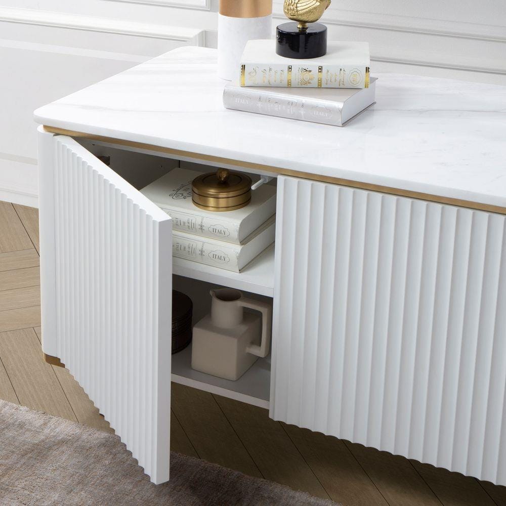 ตู้วางทีวี SB FURNITURE GALAR 19214859 175 ซม. สีขาว