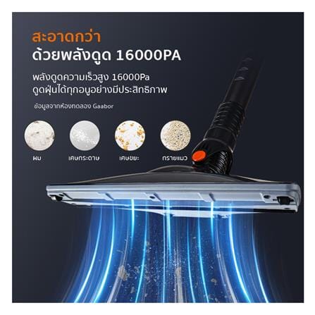 เครื่องดูดฝุ่นแบบด้าม GAABOR VCW16M-BK01A สีดำ/น้ำเงิน_5