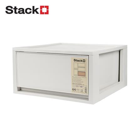 กล่องลิ้นชัก STACKO CIRCULAR SIZE L 34.2x36.5x18 ซม. สีเทา