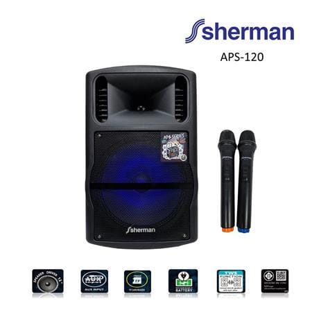 ลำโพงบลูทูธพร้อมไมค์ SHERMAN APS-120_4