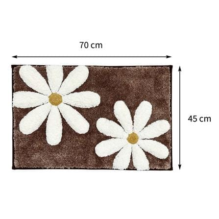 พรม HOME LIVING STYLE  DAISY 45X70 ซม. สีน้ำตาล_8