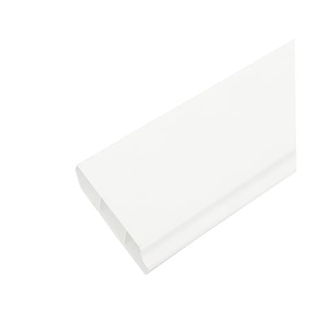 บัวพื้น UPVC HOFFEN 7.5X240X1.5 ซม. สีขาว