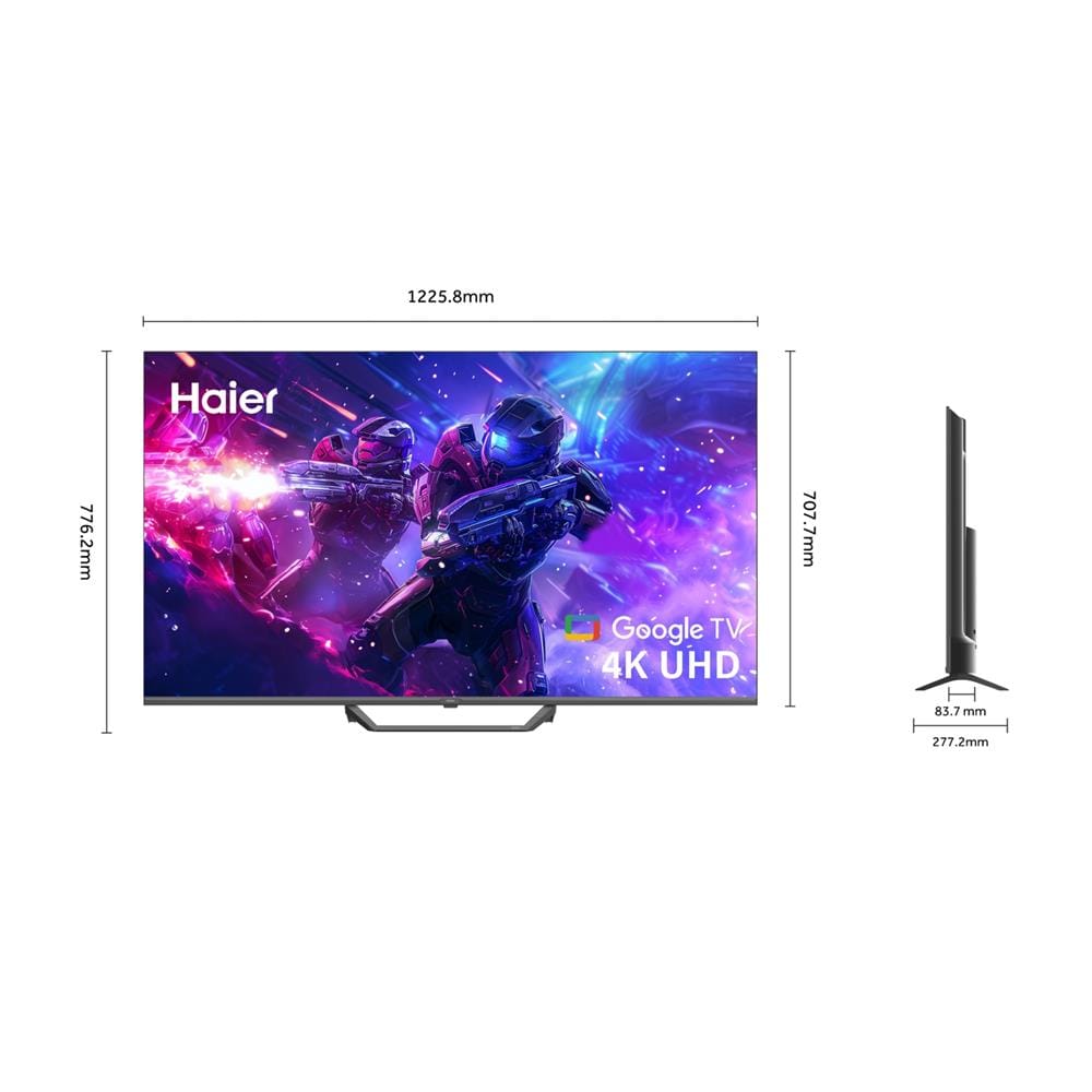 ทีวีคิวแอลอีดี 55 นิ้ว HAIER (4K, QLED, GOOGLE TV) H55S80EUX