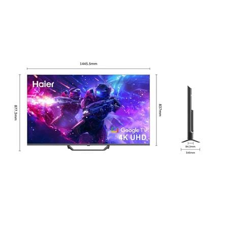 ทีวีคิวแอลอีดี 65 นิ้ว HAIER (4K, QLED, GOOGLE TV) H65S80EUX_7