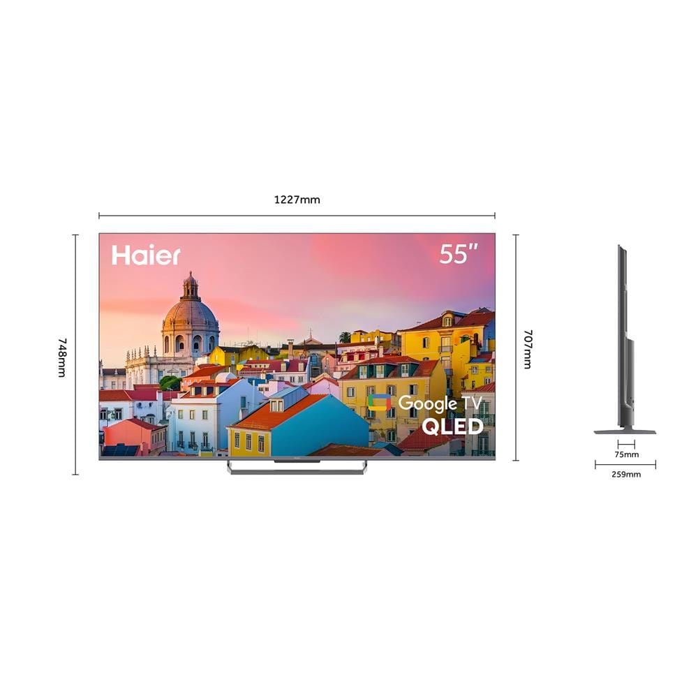 ทีวีคิวแอลอีดี 55 นิ้ว HAIER (4K, QLED, GOOGLE TV) H55S90EUX