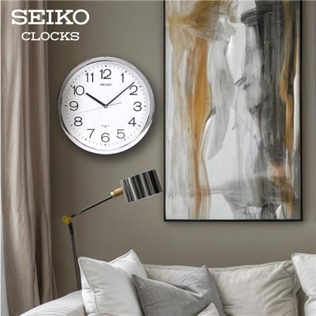 นาฬิกาแขวน SEIKO CLOCKS PAA020S 14 นิ้ว สีเงิน_1
