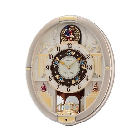 นาฬิกาแขวน SEIKO CLOCKS MELODY QXM290S 18X15 นิ้ว สีเบจ_0