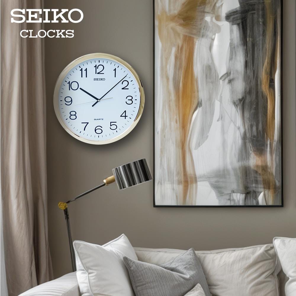 นาฬิกาแขวน SEIKO CLOCKS PAA020G 14 นิ้ว สีทอง