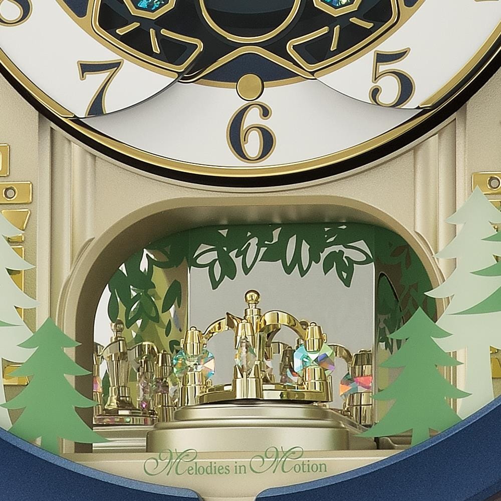 นาฬิกาแขวน SEIKO CLOCKS MELODY QXM398L 17.5X16 นิ้ว สีเงิน