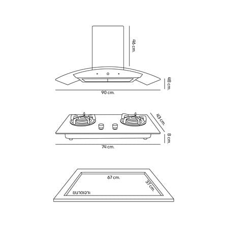 เตาฝัง+เครื่องดูดควัน DYNA HOME DH-9044+DH-7948_6
