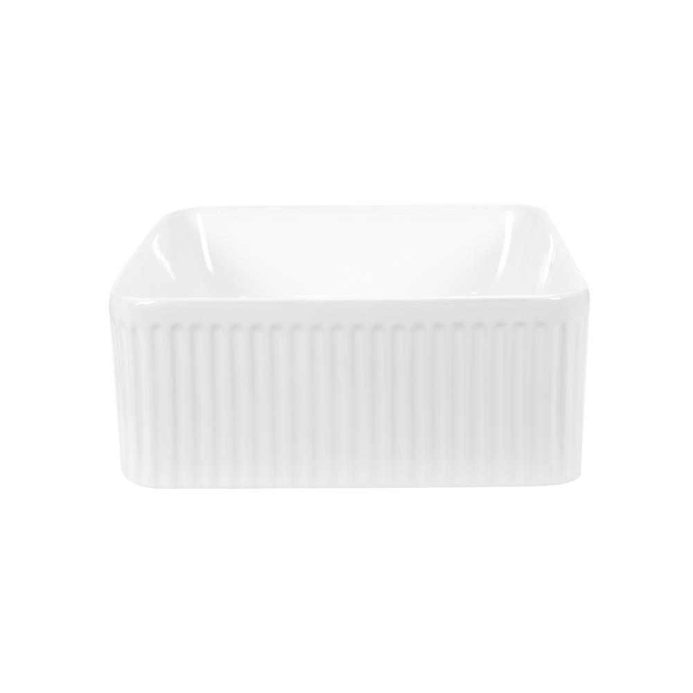 อ่างล้างหน้าวางบนเคาน์เตอร์ MOYA LX-5681 สีขาว