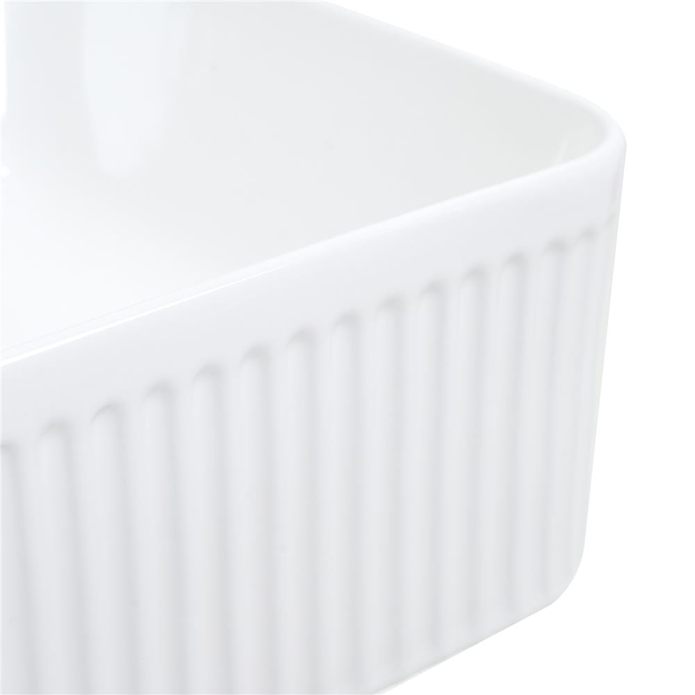 อ่างล้างหน้าวางบนเคาน์เตอร์ MOYA LX-5681 สีขาว