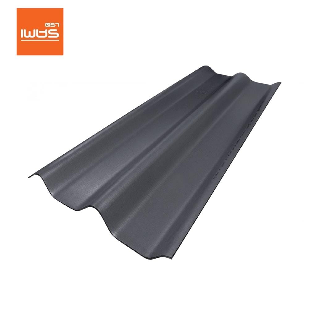 กระเบื้องหลังคา ลอนคู่ ตราเพชร 0.5x50x120 ซม. สีไอรอนเกรย์