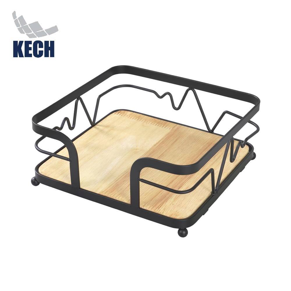 ถาดใส่ของเหลี่ยม KECH T-BOLT 18 ซม. สีดำ_1