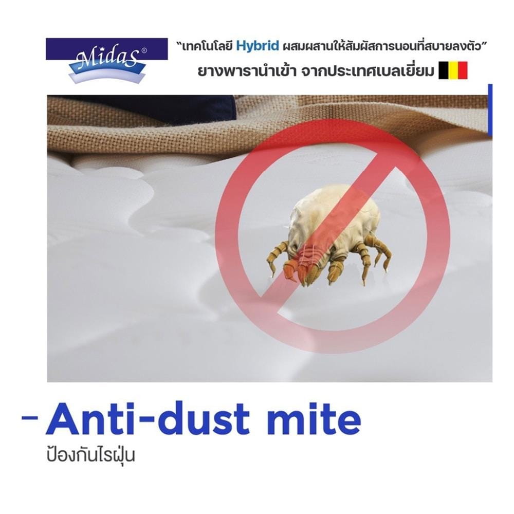 แผ่นรองนอน 3.5 ฟุต MIDAS REFRESH