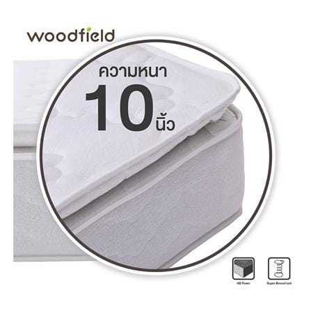 ที่นอนสปริง 3.5 ฟุต WOODFIELD รุ่น W-5690 พร้อมหมอนหนุน 1 ชิ้น_8