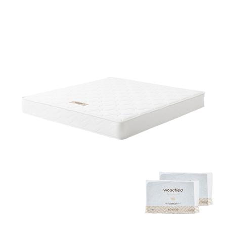 ที่นอนสปริง 5 ฟุต WOODFIELD รุ่น W-5590 พร้อมหมอนหนุน 2 ชิ้น_0
