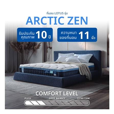 ที่นอนพ็อกเก็ตสปริง 6 ฟุต LOTUS รุ่น ARCTIC ZEN พร้อมเครื่องนอน 11 ชิ้น_16