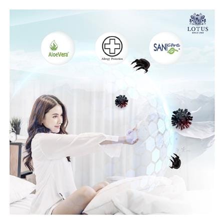 ที่นอนพ็อกเก็ตสปริง 6 ฟุต LOTUS รุ่น ARCTIC ZEN พร้อมเครื่องนอน 11 ชิ้น_10