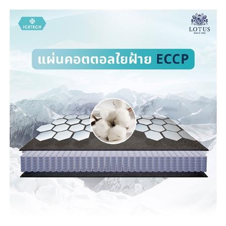 ที่นอนพ็อกเก็ตสปริง 6 ฟุต LOTUS รุ่น ARCTIC ZEN พร้อมเครื่องนอน 11 ชิ้น_13