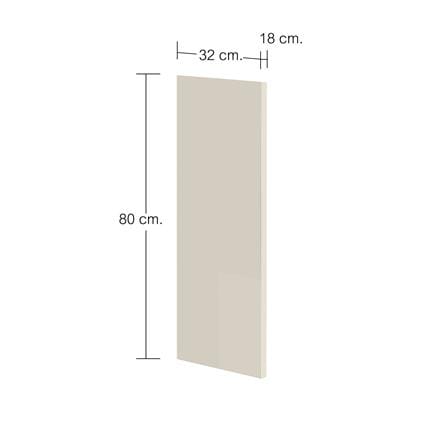 แผ่นปิดข้างตู้ CABIN HARIS 32x80 ซม. สีเบจ_3