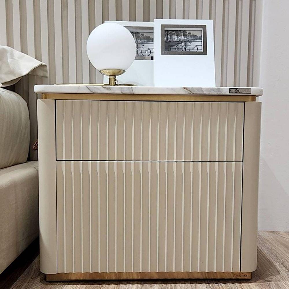 ตู้ข้างเตียง SB FURNITURE GALAR 58.5 ซม. สีเบจ