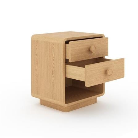 ตู้ข้างเตียง SB FURNITURE HAGI 45 ซม. สีไม้อ่อน_2