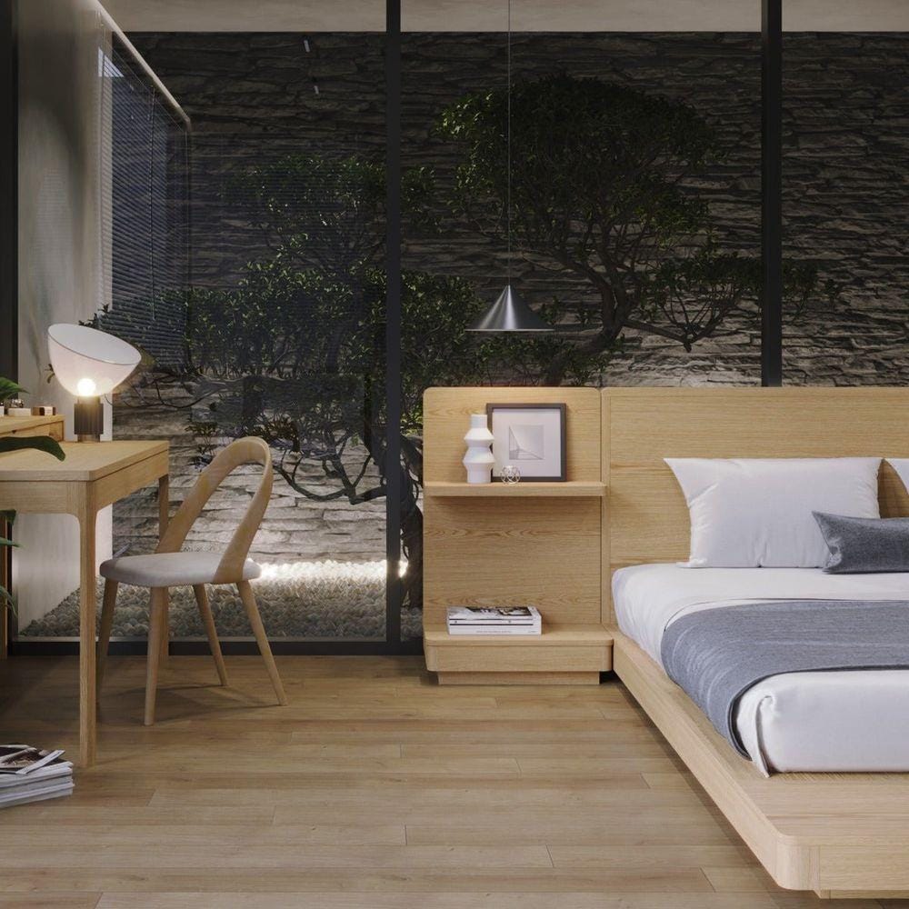 ตู้ข้างเตียง SB FURNITURE HAGI 19217662 60 ซม. สีไม้อ่อน