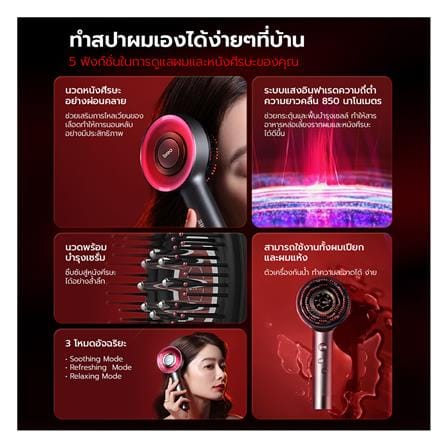 เครื่องนวดไฟฟ้า BREO SCALP 3 สีแดง_6
