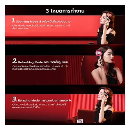 เครื่องนวดไฟฟ้า BREO SCALP 3 สีแดง_9