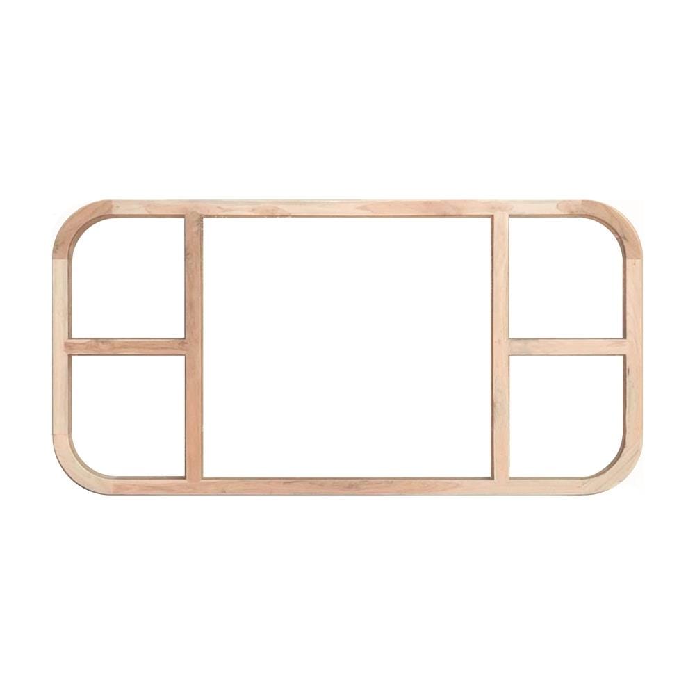 วงกบหน้าต่าง สี่เหลี่ยมผืนผ้า ไม้เนื้อแข็ง N999 MM-05 200x100 ซม. สีธรรมชาติ