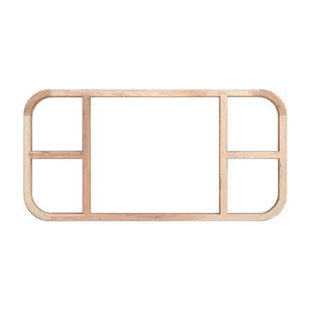 วงกบหน้าต่าง สี่เหลี่ยมผืนผ้า ไม้เนื้อแข็ง N999 MM-05 200x100 ซม. สีธรรมชาติ_1