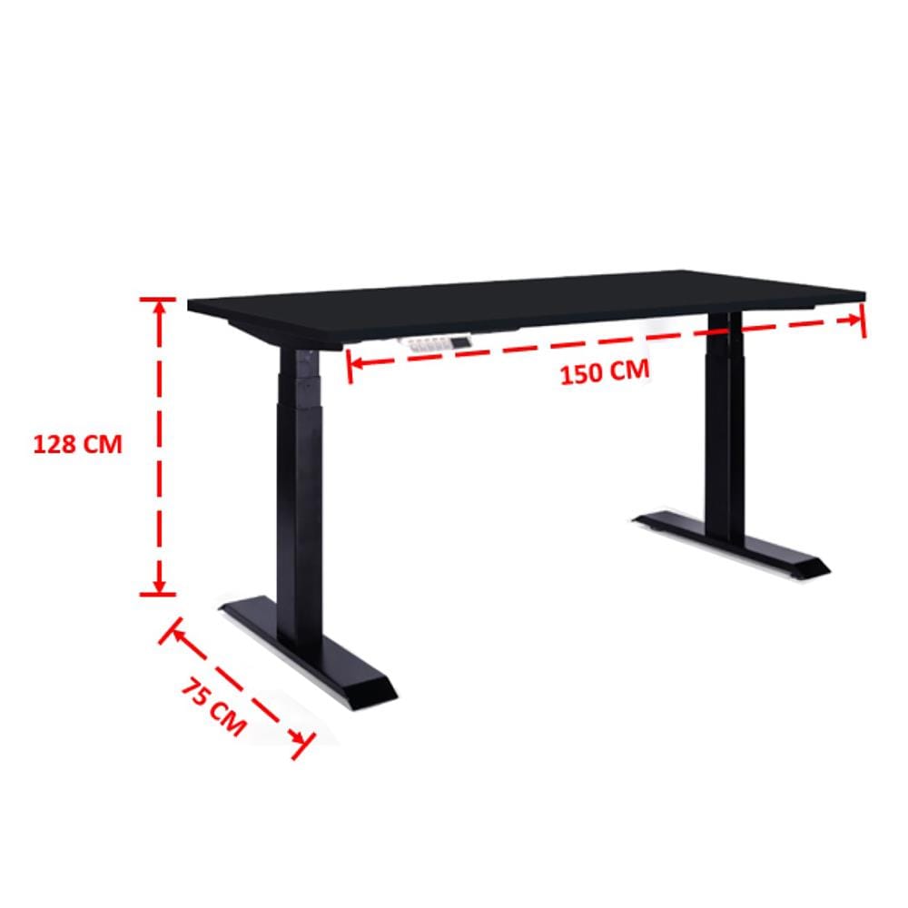 โต๊ะปรับระดับไฟฟ้า ERGOTREND SIT 2 STAND GEN4 150 ซม. สีดำ