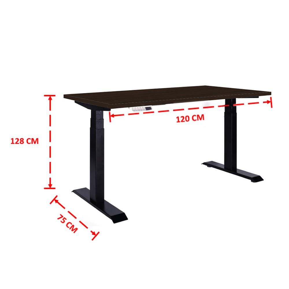 โต๊ะปรับระดับไฟฟ้า ERGOTREND SIT 2 STAND GEN4 120 ซม. สี TEAK/ดำ