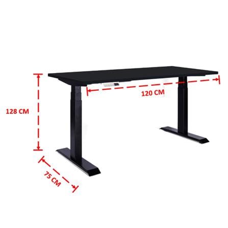 โต๊ะปรับระดับไฟฟ้า ERGOTREND SIT 2 STAND GEN4 120 ซม. สีดำ_3