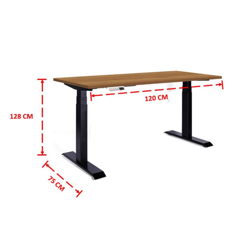 โต๊ะปรับระดับไฟฟ้า ERGOTREND SIT 2 STAND GEN4 120 ซม. สีคาปูชิโน/ดำ