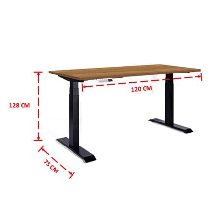โต๊ะปรับระดับไฟฟ้า ERGOTREND SIT 2 STAND GEN4 120 ซม. สีคาปูชิโน/ดำ_3