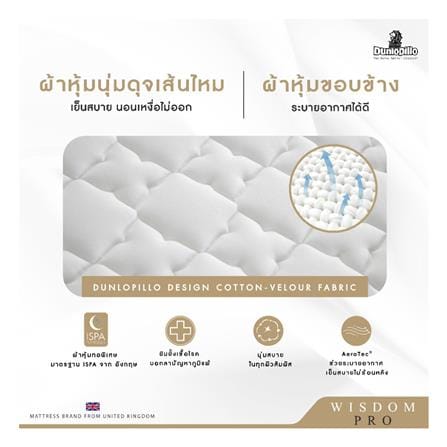 ที่นอนสปริง 6 ฟุต DUNLOPILLO รุ่น WISDOM PRO_4