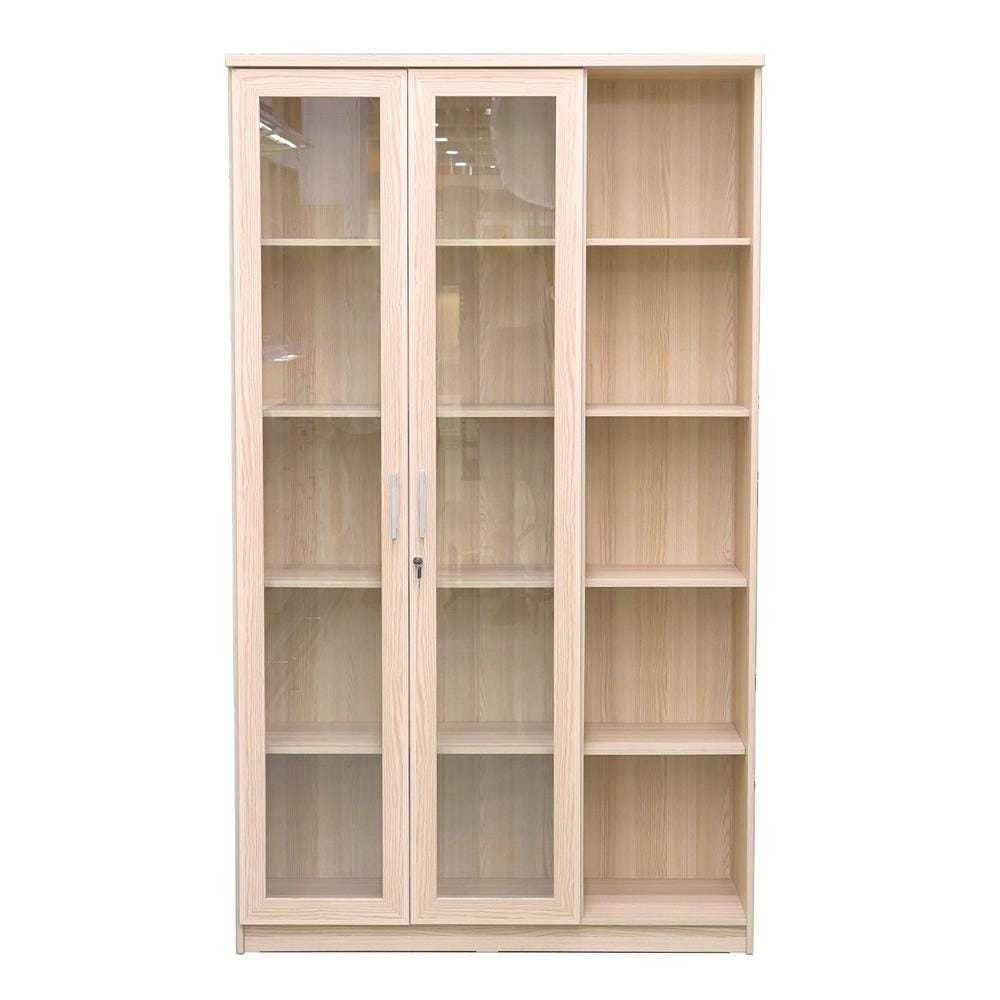 ตู้โชว์ 2 บานเปิด FURDINI MOTIF 118 ซม. สี PINEOAK