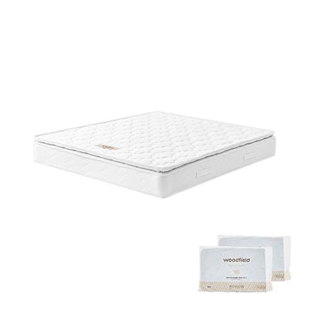 ที่นอนสปริง 5 ฟุต WOODFIELD รุ่น W-5690 พร้อมหมอนหนุน 2 ชิ้น_0