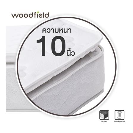 ที่นอนสปริง 5 ฟุต WOODFIELD รุ่น W-5690 พร้อมหมอนหนุน 2 ชิ้น_8