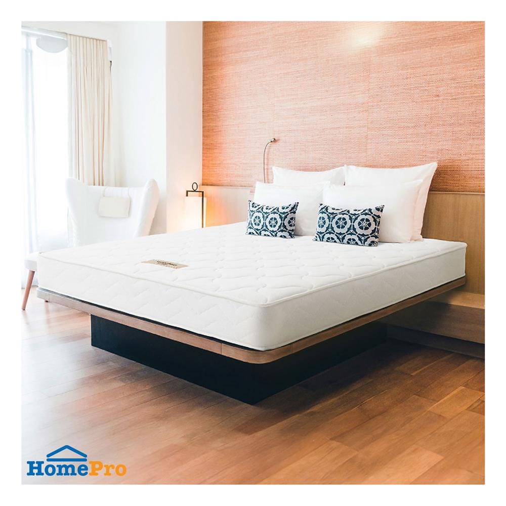 ที่นอนสปริง 6 ฟุต WOODFIELD รุ่น W-5590 พร้อมหมอนหนุน 2 ชิ้น