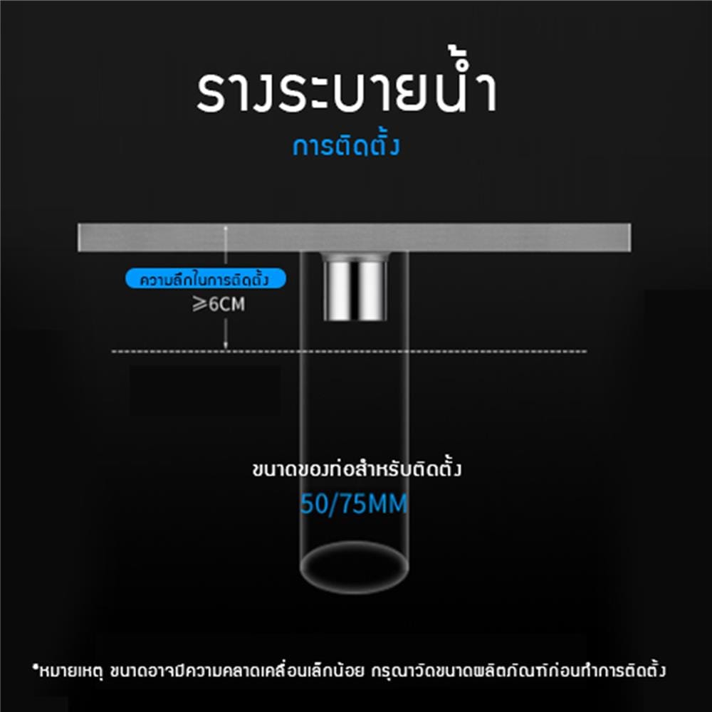 รางน้ำทิ้ง CASSA CL0150 40 ซม. สีเงิน