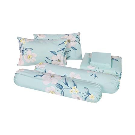ชุดผ้าปูที่นอน 6 ฟุต 6 ชิ้น HOME LIVING STYLE FRESCO สีฟ้า_2