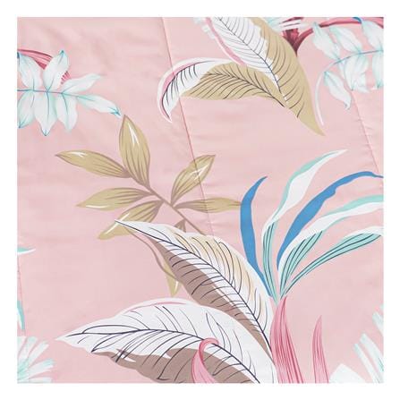 ชุดผ้าปูที่นอน 6 ฟุต 6 ชิ้น HOME LIVING STYLE FOLIA สีชมพู_4