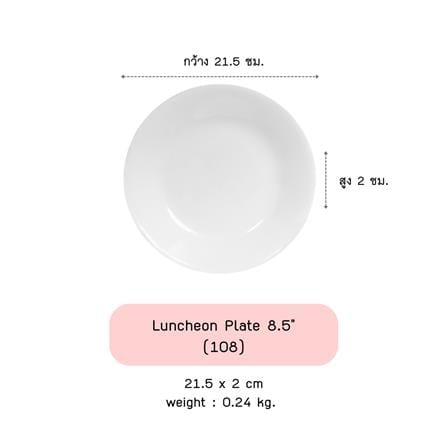 จานตื้น 8.5 นิ้ว CORELLE BEGONIA_1