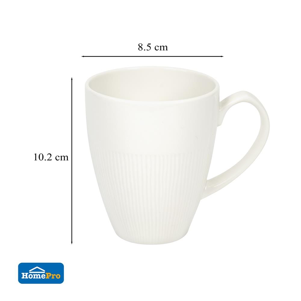ถ้วยหู FINE PORCELAIN 320 มล. KECH NEO SILK WHITE
