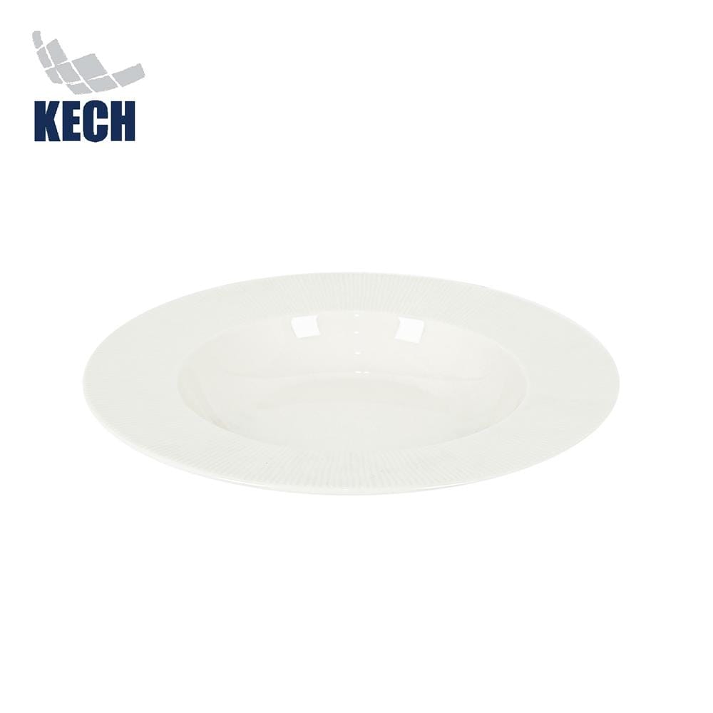 จานลึก FINE PORCELAIN 9 นิ้ว KECH NEO SILK WHITE